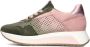 Softwaves Sneakers Dames Lage sneakers Damesschoenen 8.94.02 Groen combi - Thumbnail 2