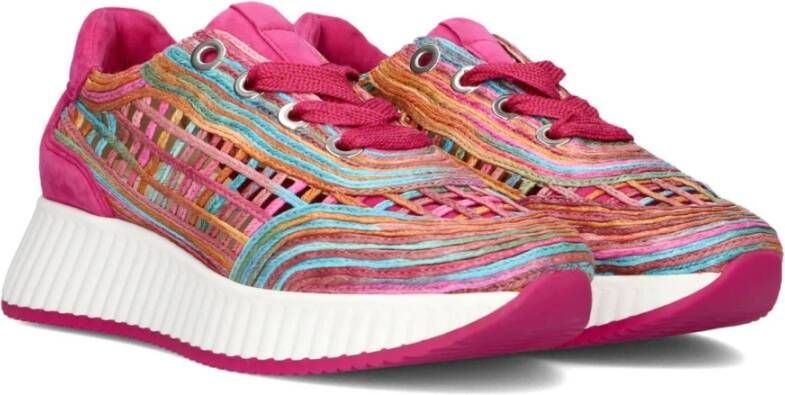 Softwaves Roze Lage Sneakers Ariana Multicolor Dames