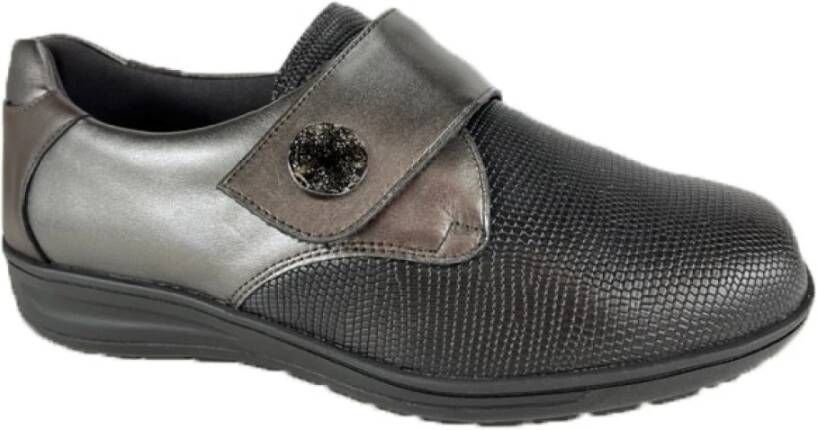 Solidus Velcro Schoen Gray Dames