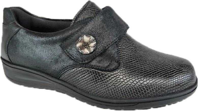 Solidus Velcro Schoenen voor Moderne Vrouwen Gray Dames