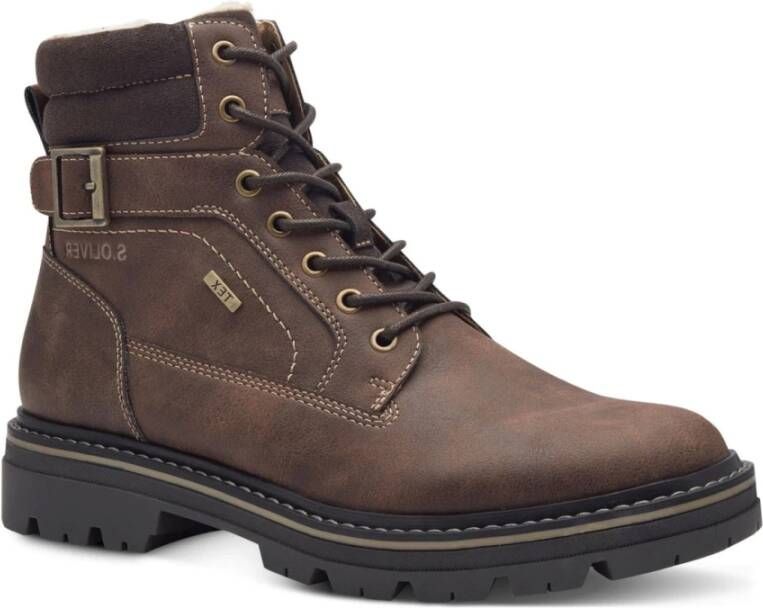 s.Oliver Bruine Casual Gesloten Enkellaarzen Brown Heren