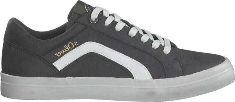 S.Oliver Donkergrijze Sneakers voor Mannen Gray Heren