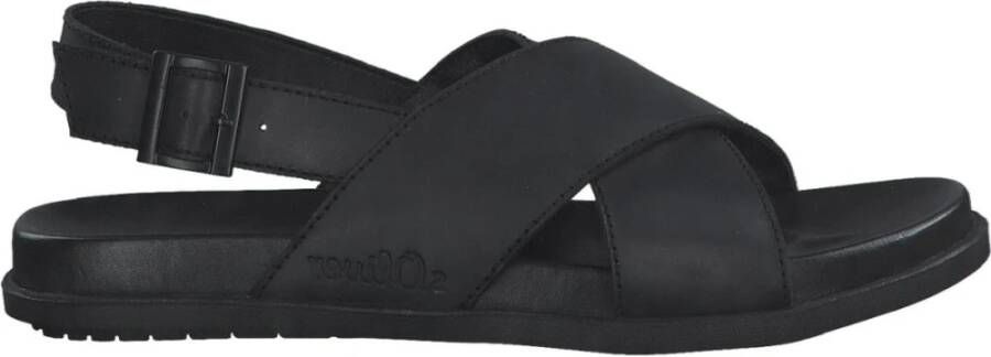 S.Oliver Flat Sandals Black Heren