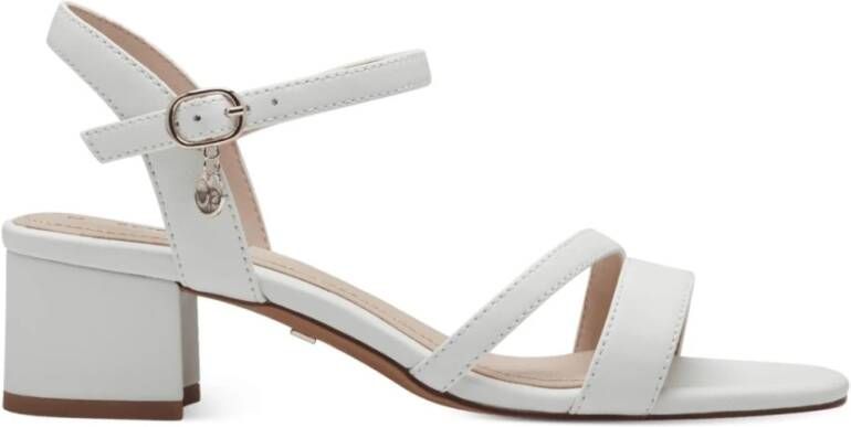 s.Oliver Witte elegante platte sandalen White Dames