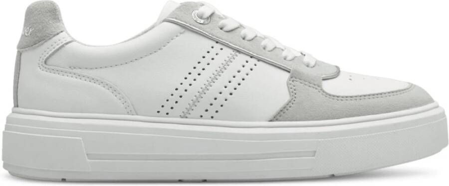 s.Oliver Witte Grijze Sneakers voor Vrouwen White Dames