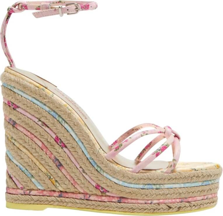 Sophia Webster Bloemige espadrilles met sleehak Multicolor Dames