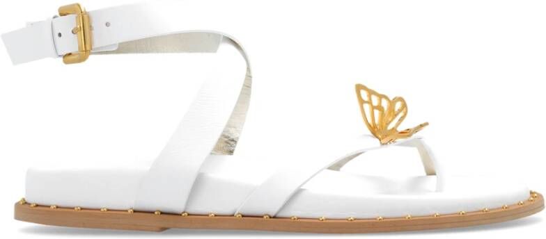 Sophia Webster Mariposa leren sandalen White Dames