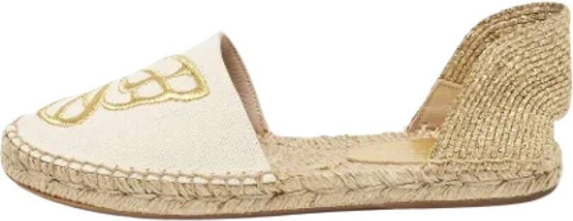 Sophia Webster Pre-owned Canvas flats Beige Dames