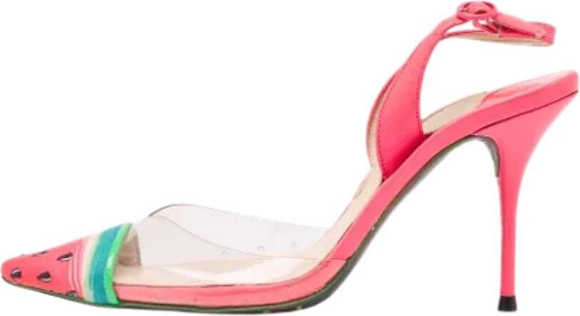 Sophia Webster Pre-owned Fabric heels Pink Dames