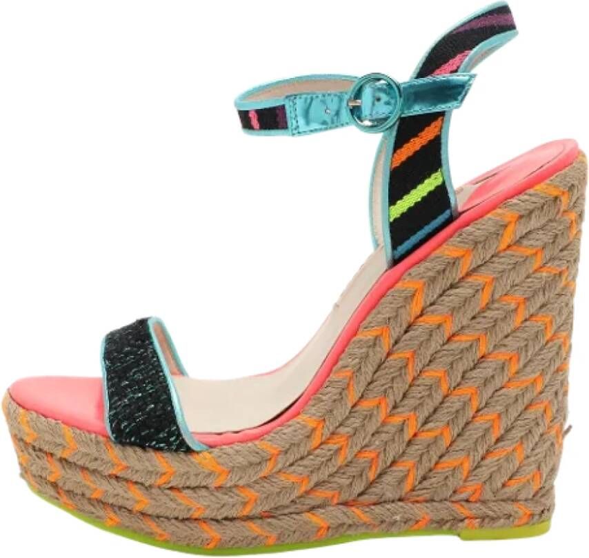 Sophia Webster Pre-owned Fabric sandals Multicolor Dames