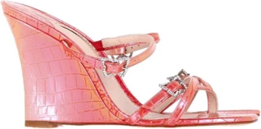 Sophia Webster Pre-owned Leather sandals Pink Dames