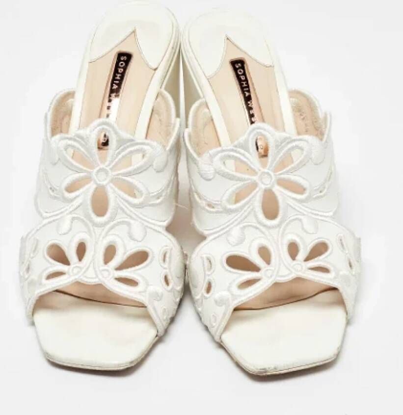 Sophia Webster Pre-owned Leather sandals White Dames