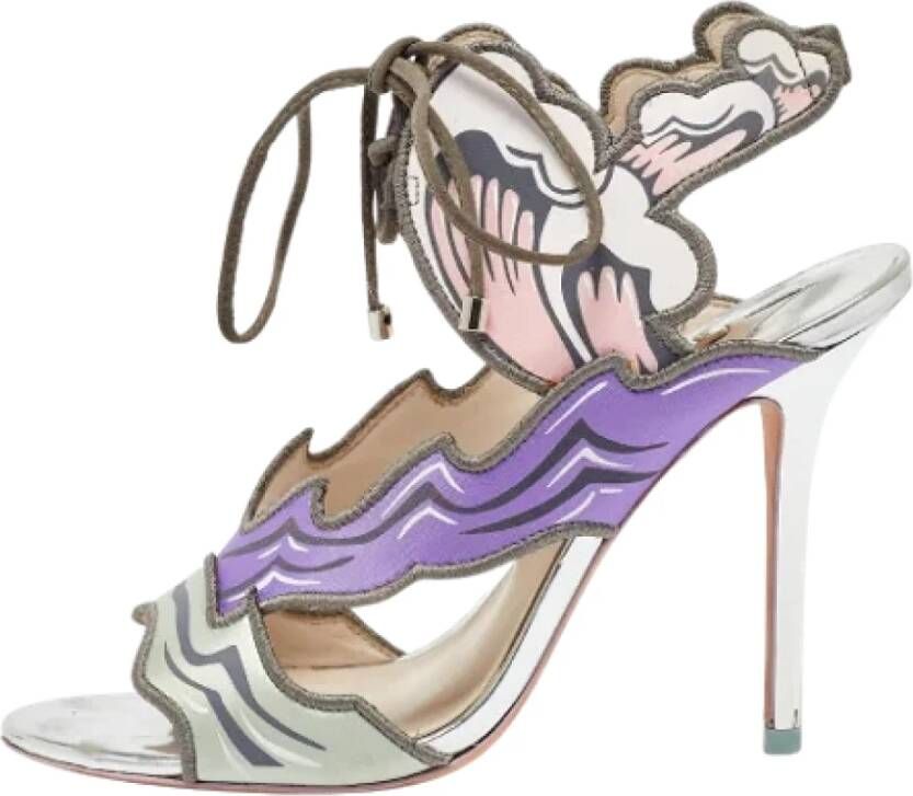 Sophia Webster Pre-owned Satin sandals Multicolor Dames