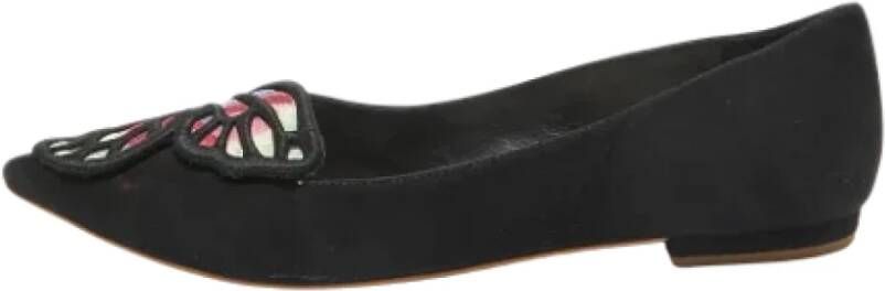 Sophia Webster Pre-owned Suede flats Black Dames