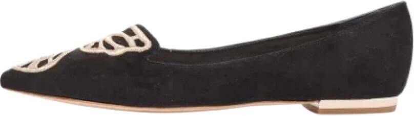 Sophia Webster Pre-owned Suede flats Black Dames