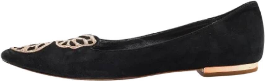 Sophia Webster Pre-owned Suede flats Black Dames