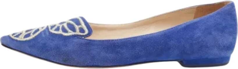 Sophia Webster Pre-owned Suede flats Blue Dames