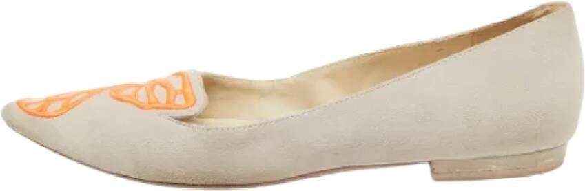 Sophia Webster Pre-owned Suede flats Gray Dames