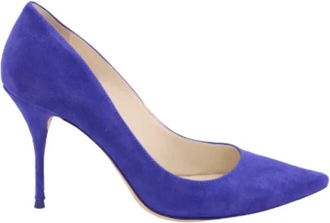 Sophia Webster Pre-owned Suede heels Blue Dames