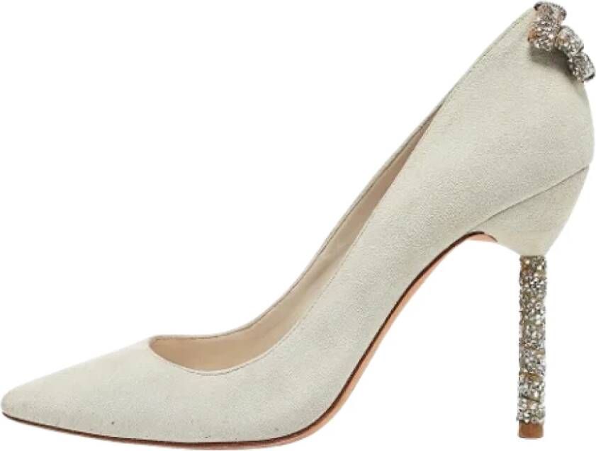 Sophia Webster Pre-owned Suede heels Gray Dames