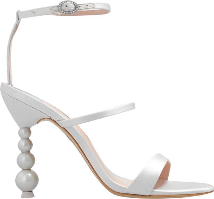 Sophia Webster Rosalind sandalen met hak in satijn White Dames