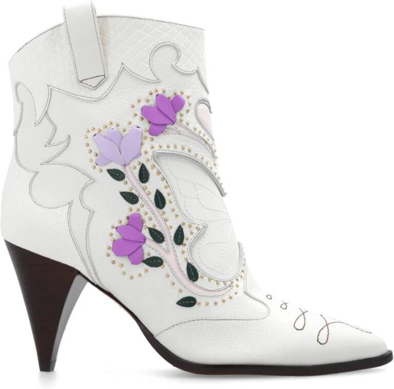 Sophia Webster Shelby hakken cowboy laarzen White Dames