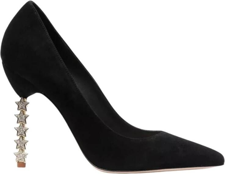 Sophia Webster Zwarte Suède Sterren Stiletto's Black Dames