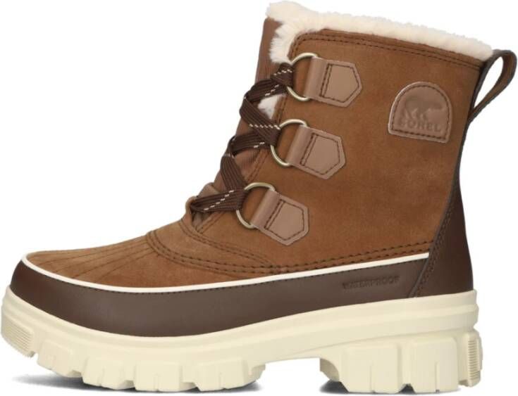 Sorel Winter Snowboots met Faux Fur Brown Dames