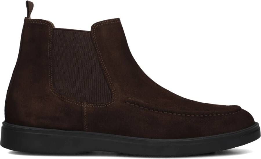 Stefano Lauran Bruine Suède Chelsea Boots Brown Heren