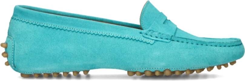 Stefano Lauran Turquoise Mocassins Blue Dames