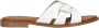 STEFANO LAURAN Slippers Dames Led Knoop Slipper Maat: 38 Materiaal: Leer Kleur: Wit - Thumbnail 1