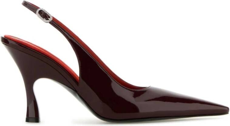 Stella Mccartney Bourgondisch Leren Elsa Pumps 9cm Hak Red Dames