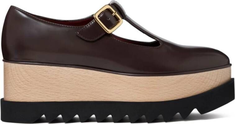 Stella Mccartney Bruine platte schoenen met uitsparingen Brown Dames