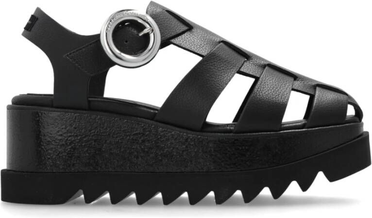 Stella Mccartney Elyse Sleehak Sandalen Black Dames