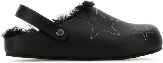 Stella Mccartney Elyse Zwarte Alter Mat Pantoffels Black Dames