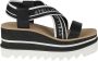 Stella Mccartney Sandalen Sandals Rafia Monogram in wit - Thumbnail 1