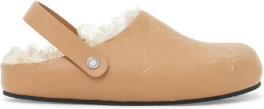 Stella Mccartney Geborduurde Ster Eco-Leren Klompen Beige Dames