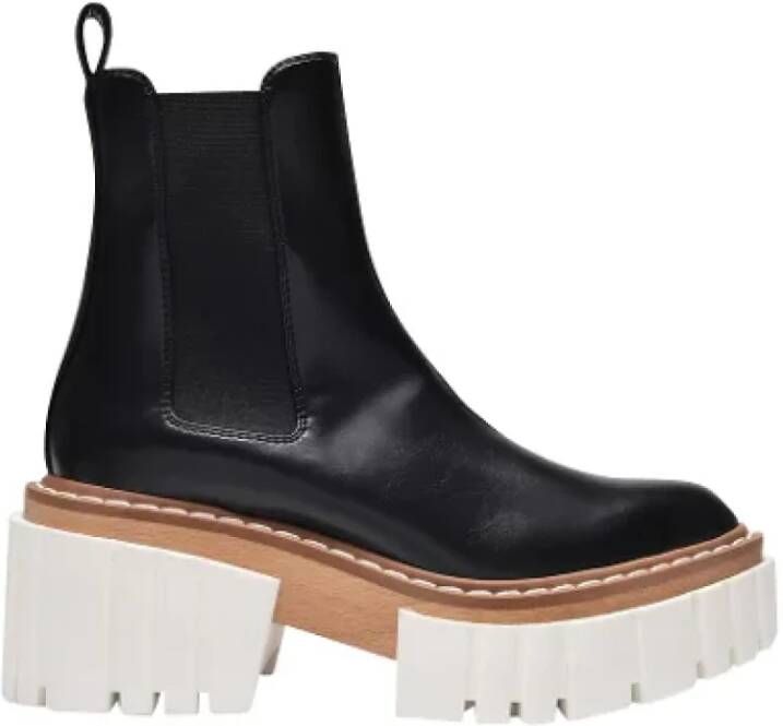 Stella Mccartney Leather boots Black Dames