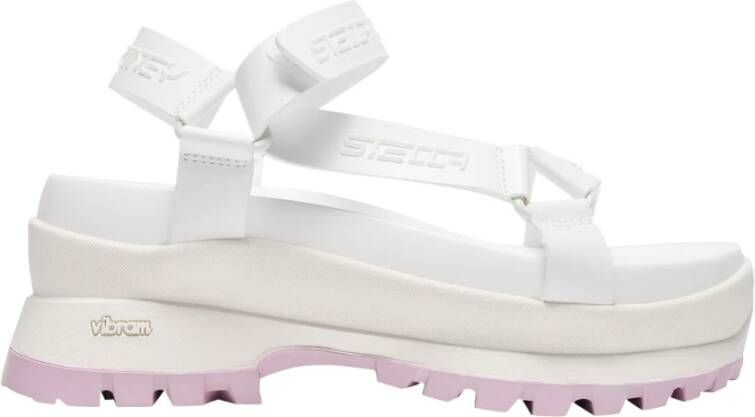 Stella Mccartney Platform Sandalen met Verstelbare Bandjes White Dames