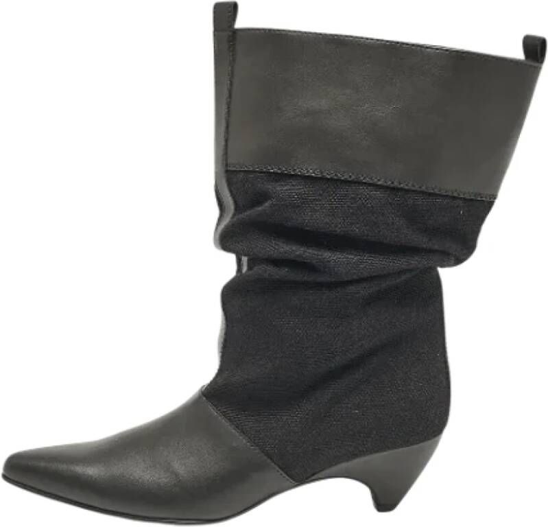 Stella McCartney Pre-owned Canvas boots Black Dames