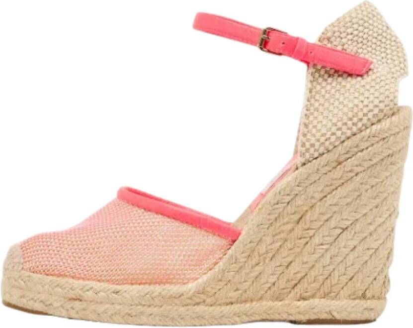 Stella McCartney Pre-owned Canvas sandals Pink Dames