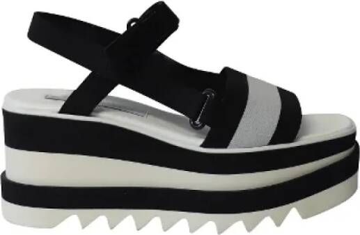 Stella McCartney Pre-owned Cotton sandals Black Dames