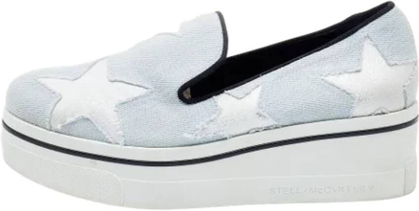 Stella McCartney Pre-owned Denim sneakers Blue Dames