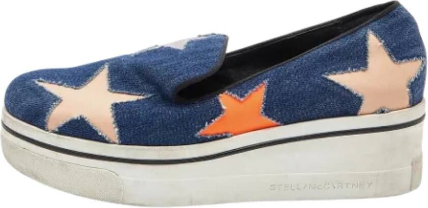 Stella McCartney Pre-owned Denim sneakers Blue Dames