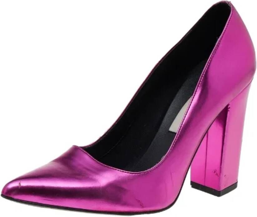 Stella McCartney Pre-owned Fabric heels Purple Dames