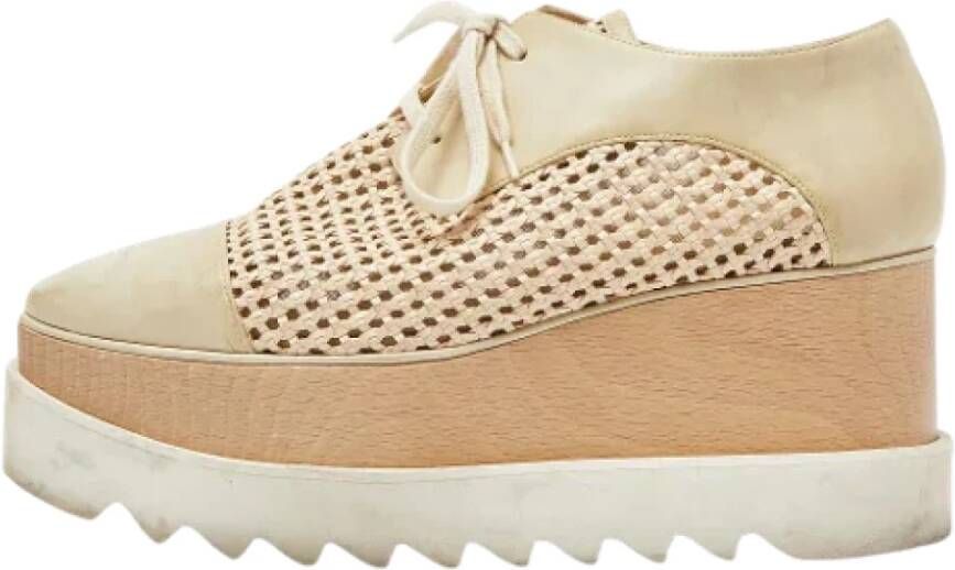 Stella McCartney Pre-owned Fabric sneakers Beige Dames