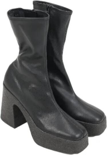 Stella McCartney Pre-owned Leather boots Black Dames