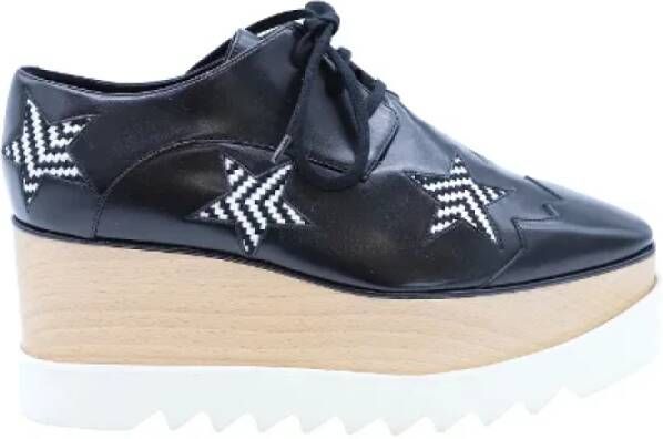 Stella McCartney Pre-owned Leather sneakers Black Dames