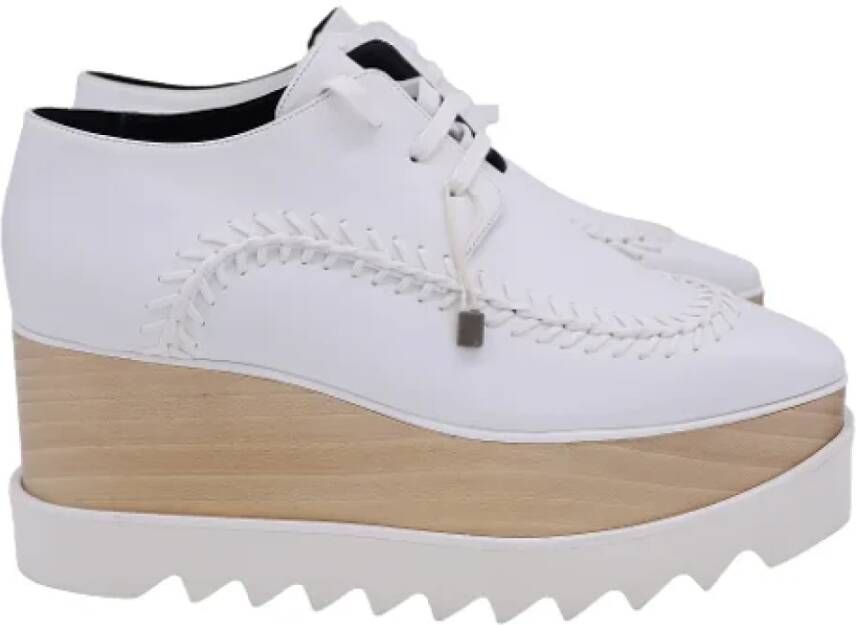 Stella McCartney Pre-owned Leather sneakers White Dames