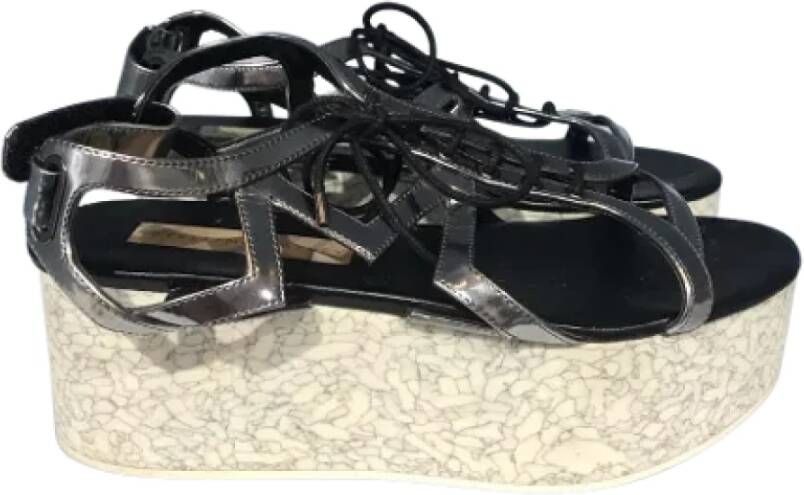 Stella McCartney Pre-owned Polyester sandals Gray Dames